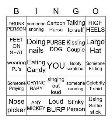 BLAST OFF Bingo Card