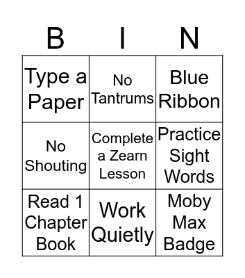 Kaiona's Challenge Bingo Card