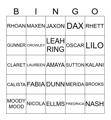 WINTER LAUNCH Bingo Card