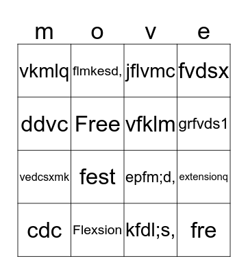 Bingo Card