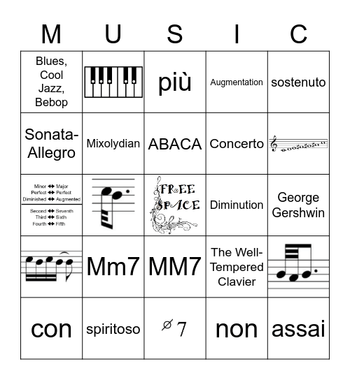 AIM Level 8 Bingo Card