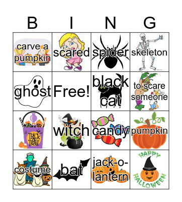 Halloween Bingo Card