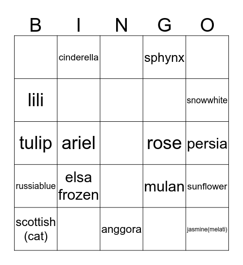 royal Bingo Card