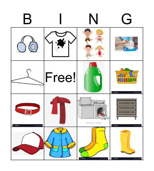 Laundry bingo Card