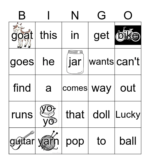 Wordlist 7 Bingo Card