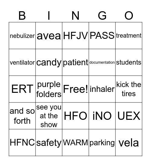 RC Week Huddle Bingo Card