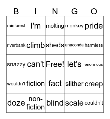 RW 1.1-3 Bingo Card