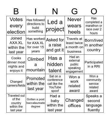 WoW Exton Bingo Card