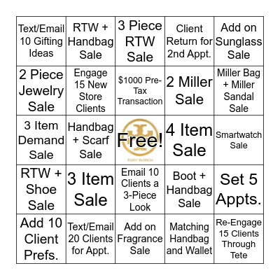 Scottsdale's November BINGO Card