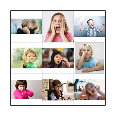 Recognizing Emotions Bingo Card