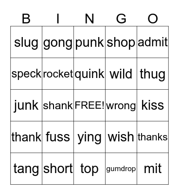 Review Bingo Card