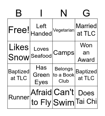 Food for Thought Bingo! Bingo Card