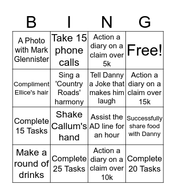 Halloween Bingo Card