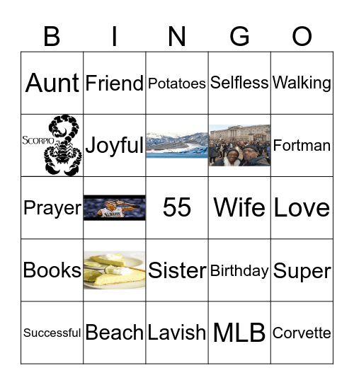 Juanita Bingo Card