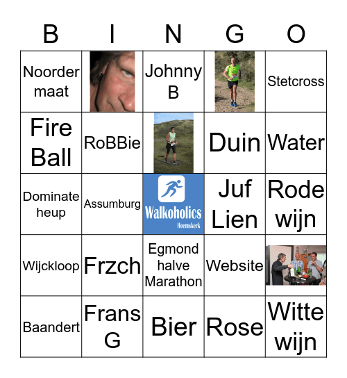Walkoholics Bingo Card