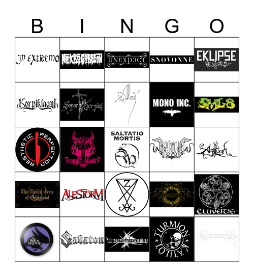 Last.fm Bingo Card