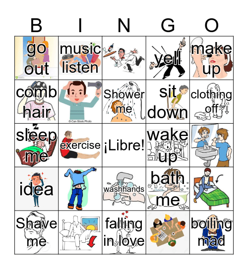 Getting Ready for life Bingo Card