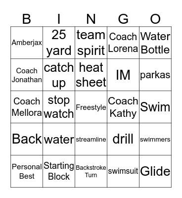 AMBERJAX Bingo Card