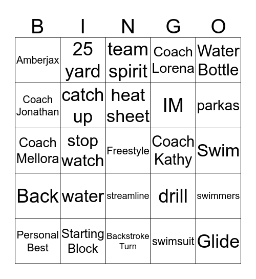 AMBERJAX Bingo Card