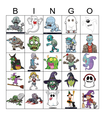 Halloween Bingo Card