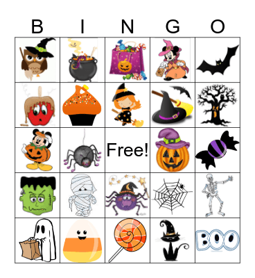 Halloween Bingo!  Bingo Card