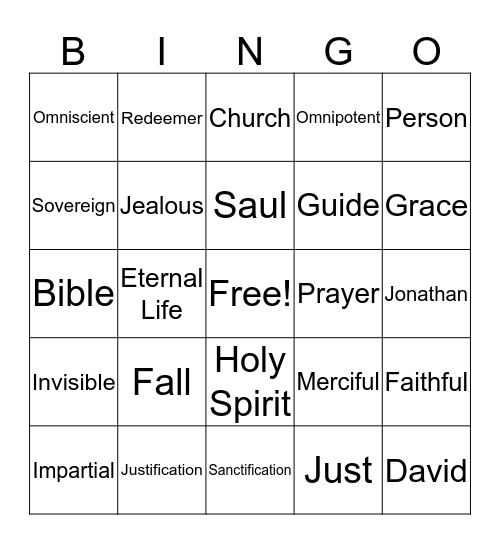 People of the Promise Land 1 (Round 2) Bingo Card