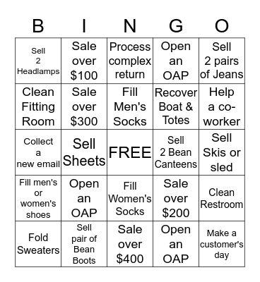 Easy, Fast, and FUN !! Bingo Card