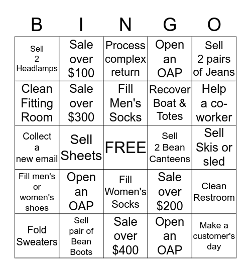 Easy, Fast, and FUN !! Bingo Card