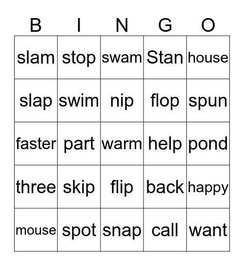 Set4 Book3-4 Bingo Card