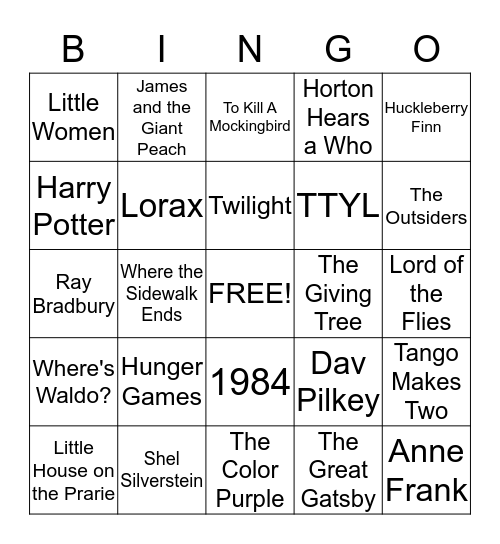 Intellectual Freedom Bingo Card