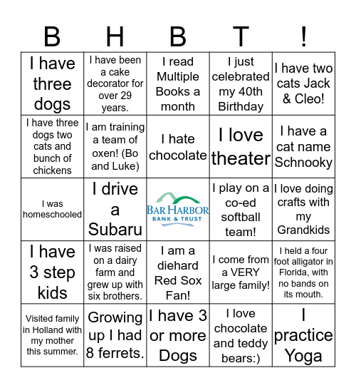 RDB BINGO Card