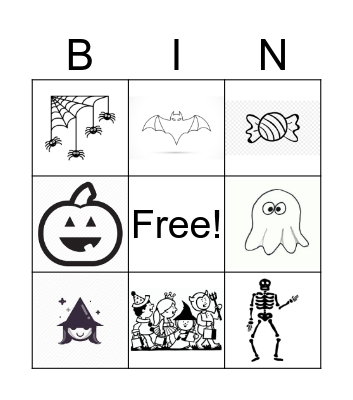 Halloween Bingo Card
