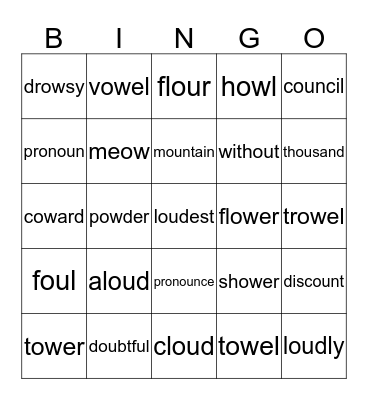 Gold 19 Bingo Card