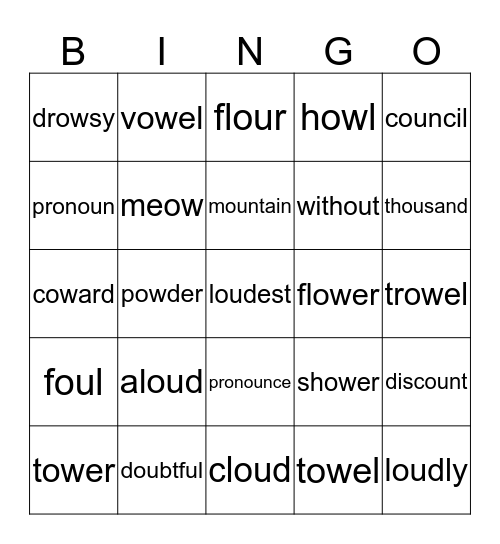Gold 19 Bingo Card