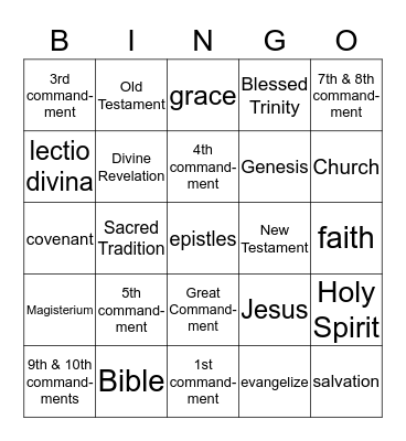 DISCIPLE  BINGO Card