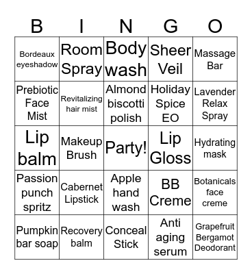 Halloween fun with Rachael Bingo Card