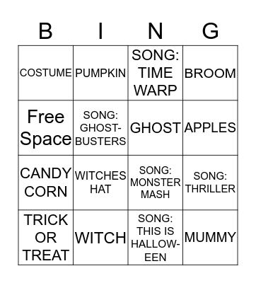 HALLOWEEN BINGO Card