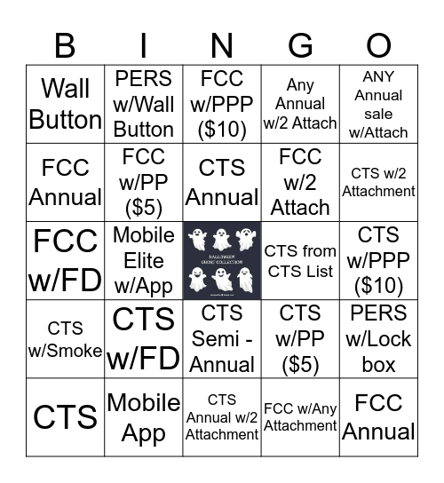 Halloween BINGO!!! Bingo Card