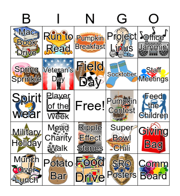 RAC Exponential Potential Bingo Card