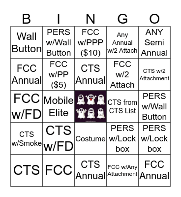 Halloween BINGO!!! Bingo Card