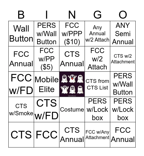 Halloween BINGO!!! Bingo Card