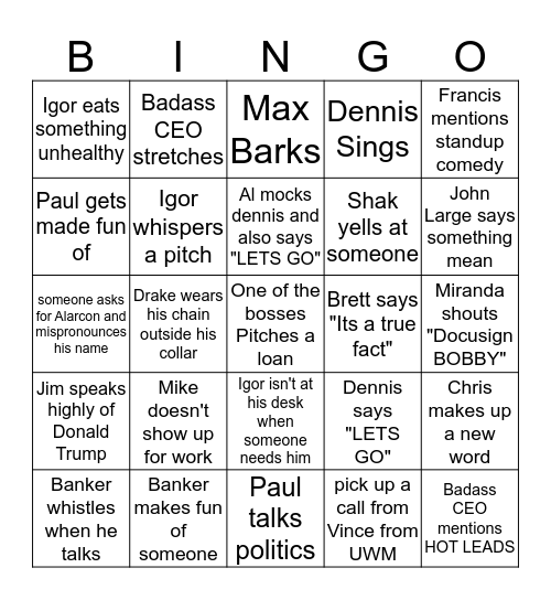 ICONIC BINGO  Bingo Card