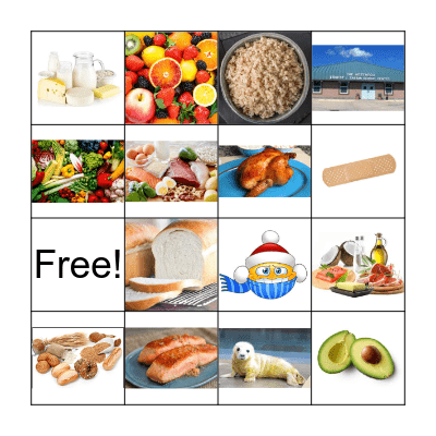 Nutrition Bingo! Bingo Card