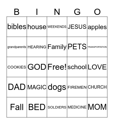 DYLAN DETTY Bingo Card