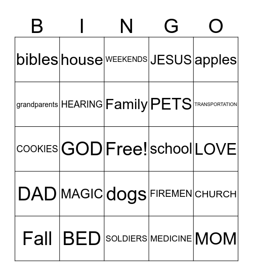 DYLAN DETTY Bingo Card