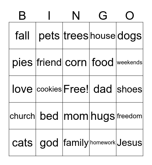 KENDRA138 Bingo Card