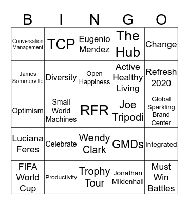 GSBC December All Hands Bingo Card