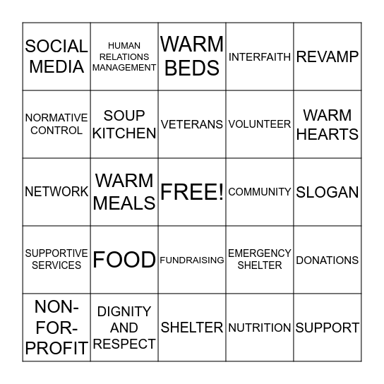 THE INN BINGO Card