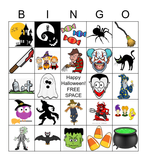 Halloween Bingo Card