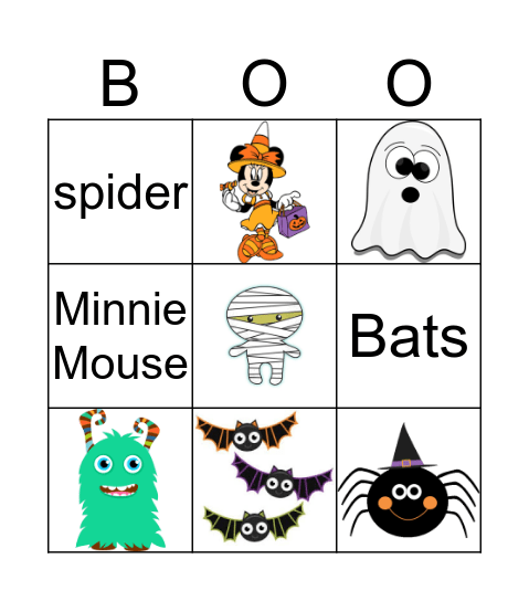 Halloween Spooktacular Bingo Card